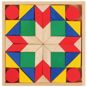 Bộ Ghép Hình Khối Parquentry Có Bảng Chỉ Dẫn