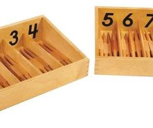 Hộp màu tự nhiên với 45 que tính