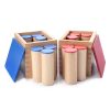 2 hộp Ống Tạp âm màu đỏ và màu xanh dương