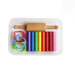 Bộ đồ dùng tạo hình đất nặn (thanh lăn, khuôn tạo hình, đất nặn) - UDM