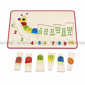 Bộ ghép hình con sâu (từ 1-10) - UDM