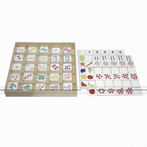 Bảng ghép số và số lượng với các đối tượng khác nhau (1-5 với 5 bảng khác nhau) - UDM