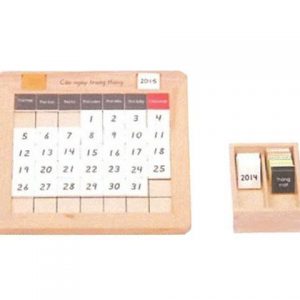 Hộp các ngày trong tháng, tiếng Anh (tiếng Việt)